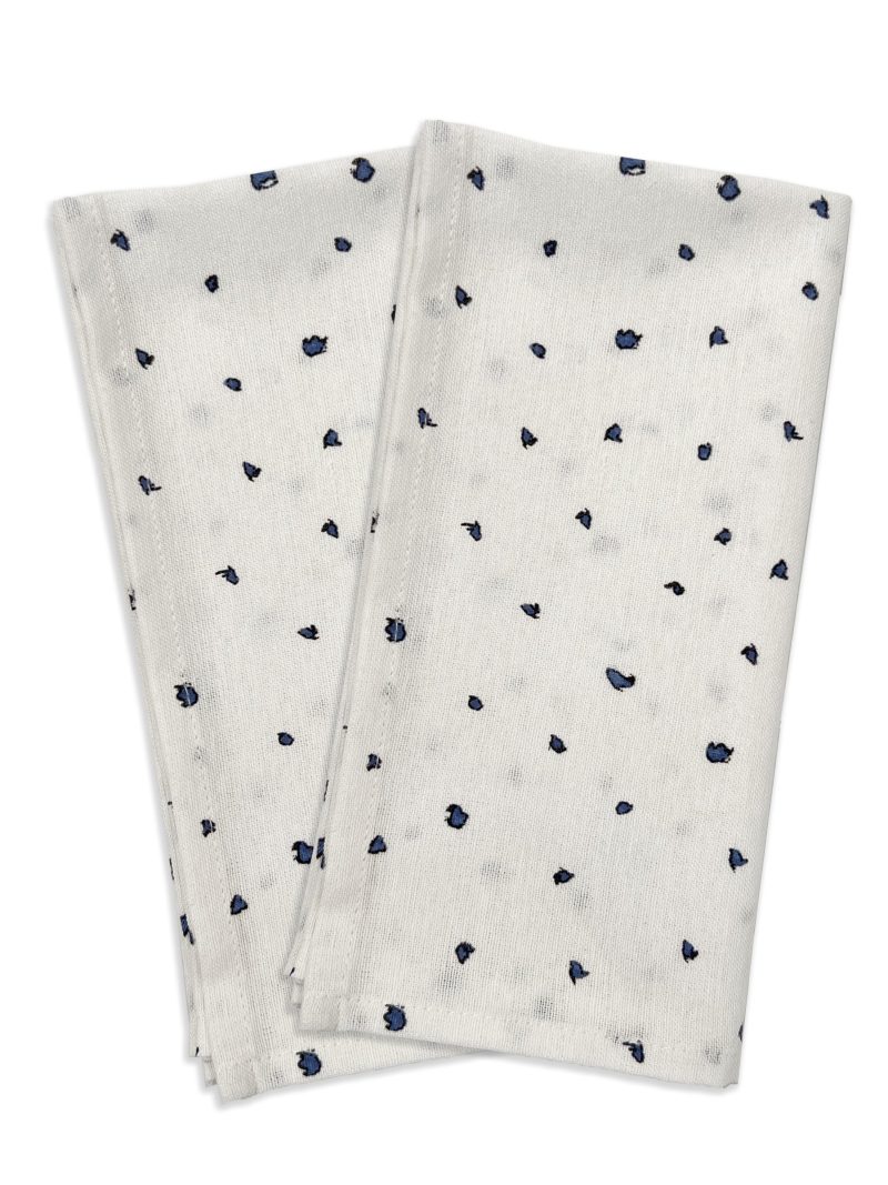 Blue Bay Dot Dinner Napkin - Set Of 2