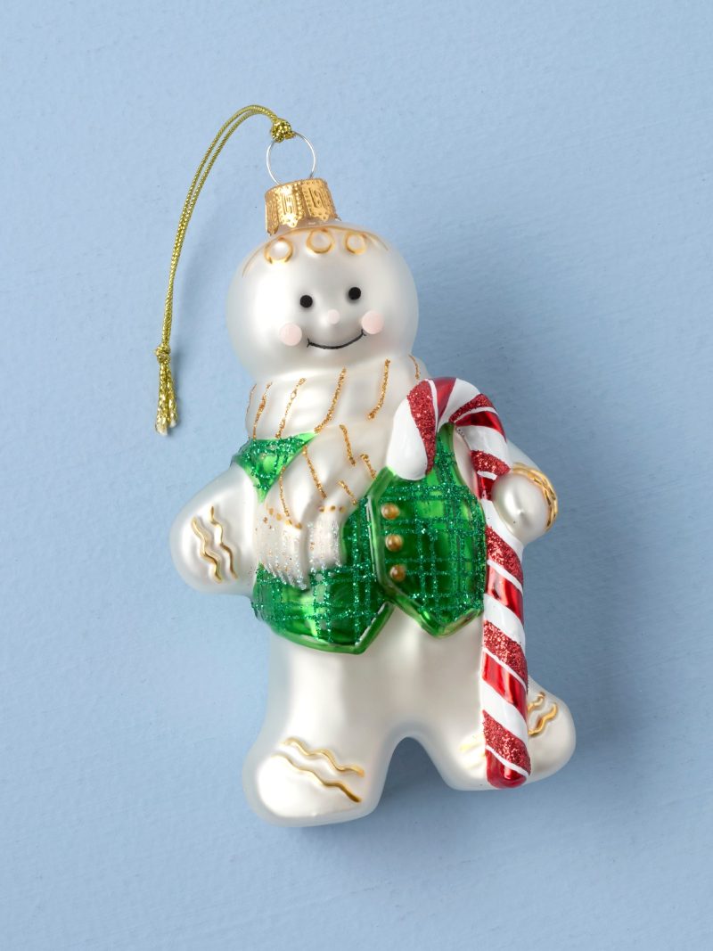 2025 Retro Blown Glass Gingerbread Ornament